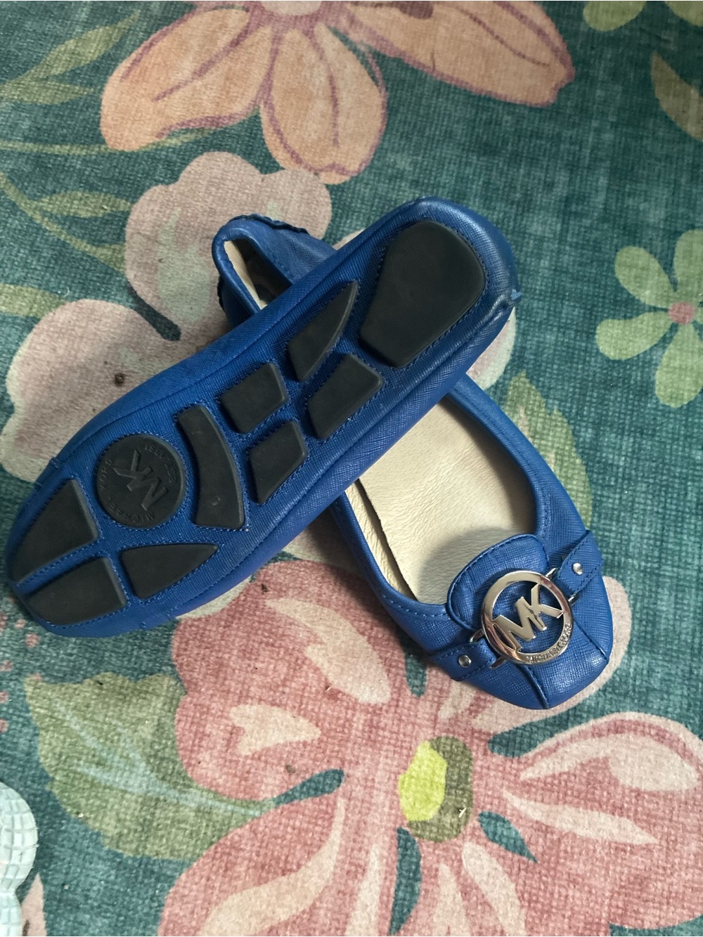 Marc Jacobs Blue Logo Ballet Flats
